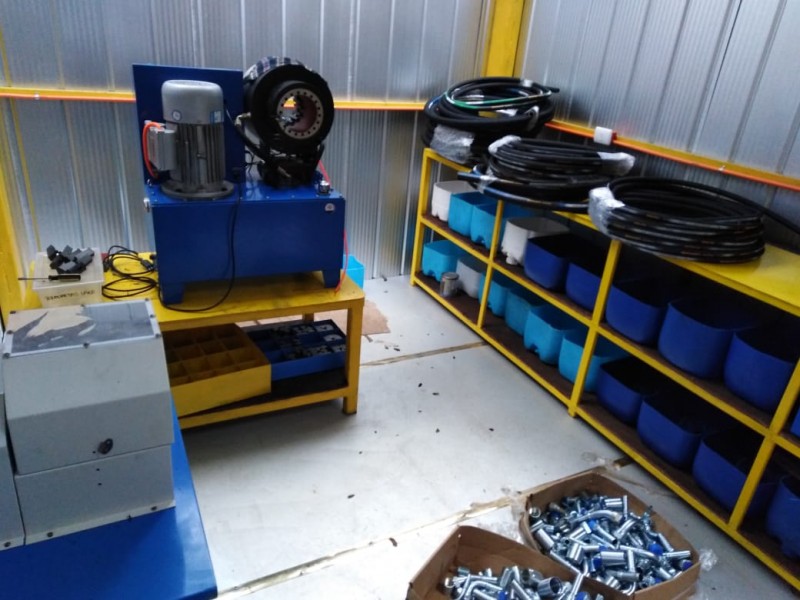 Set TRIO: Prensadora + Cortadora Hidraulica + Peladora Manguera